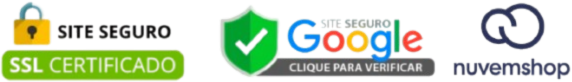 Site 100% Seguro com Certificado SSL – Seus dados estão protegidos.